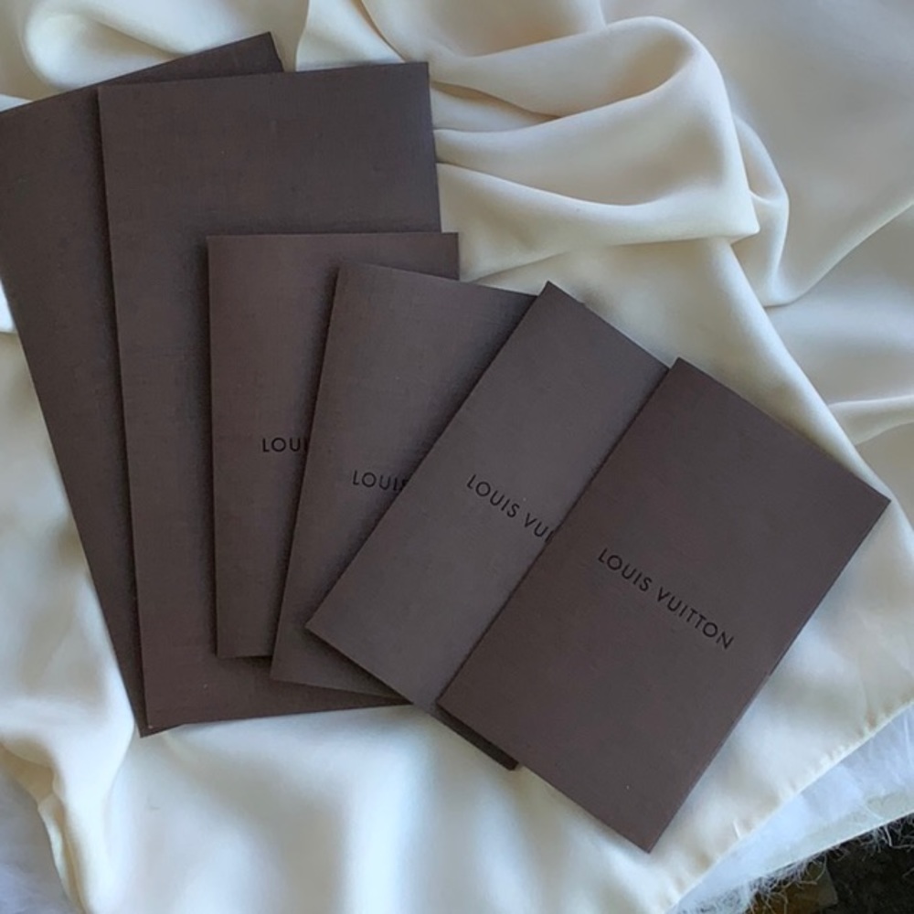 Louis Vuitton receipt envelopes